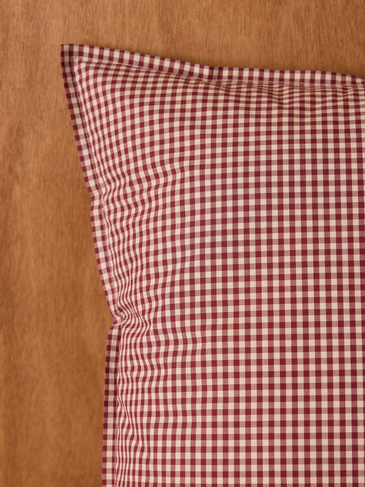 Taie d'oreiller percale de coton "Vichy"