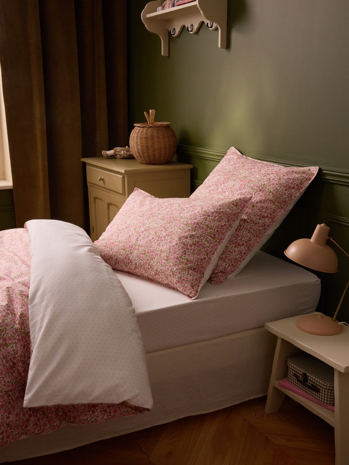 Taie d'oreiller tissu Liberty "Poppy and Daisy"