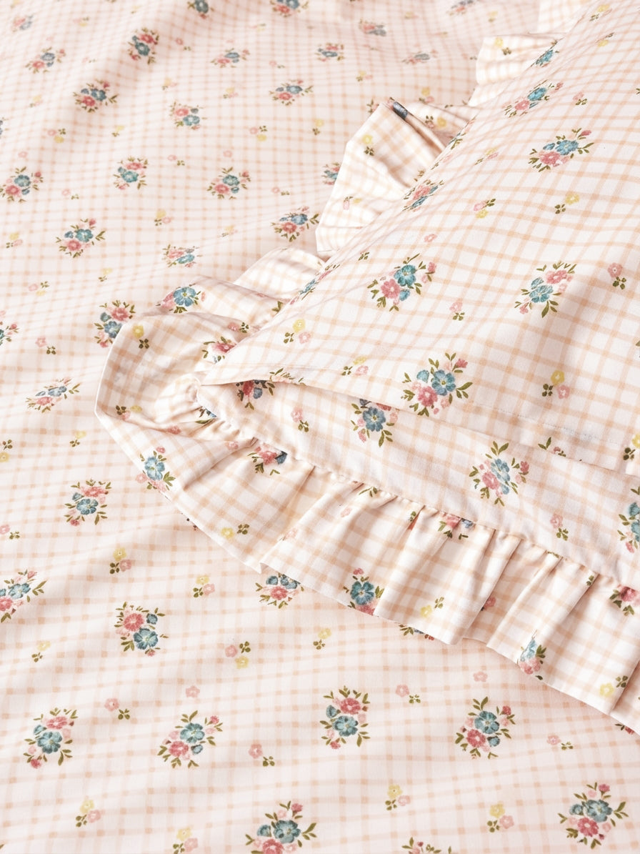 Taie d'oreiller percale de coton "Lilou"