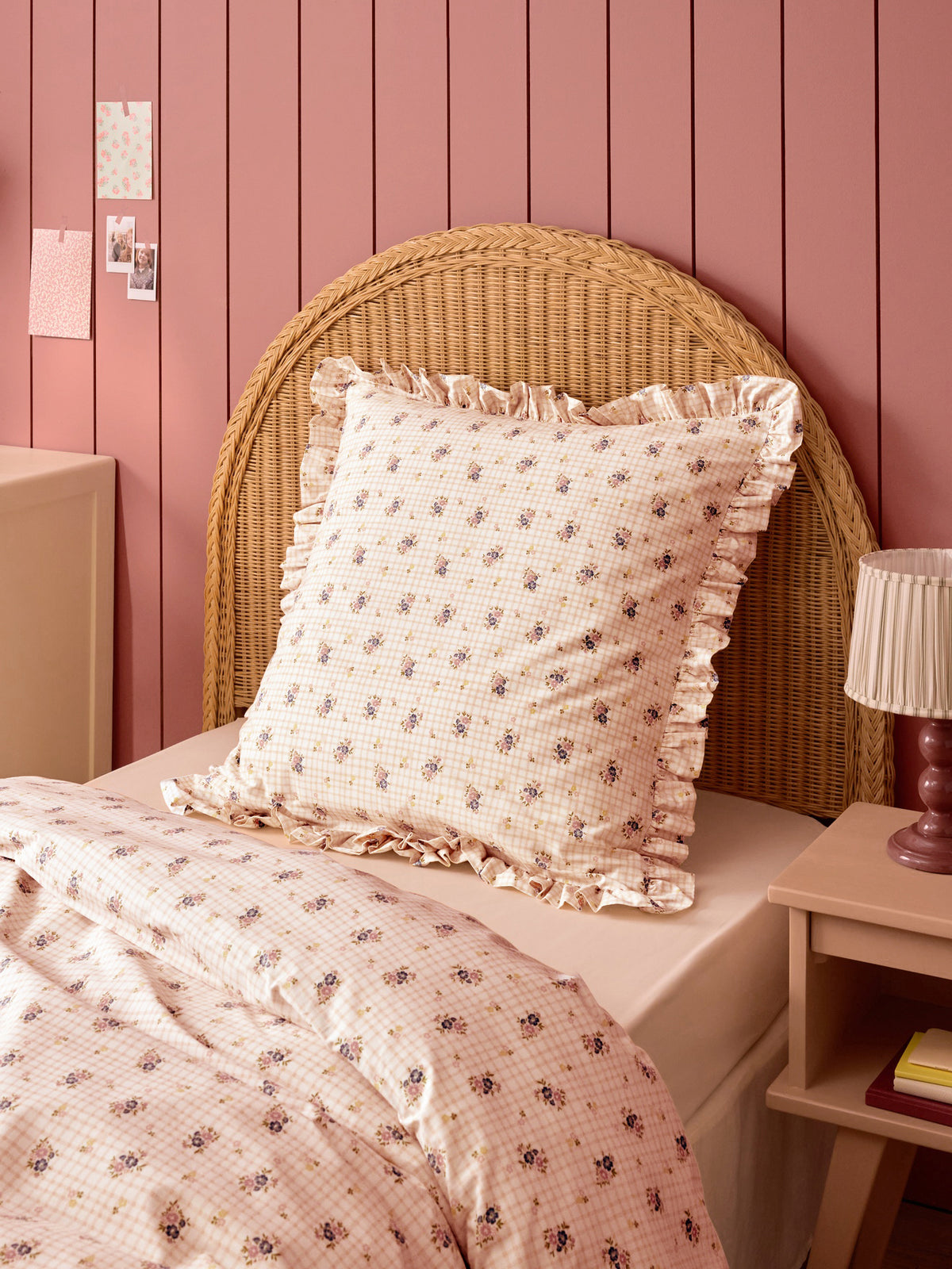 Taie d'oreiller percale de coton "Lilou"