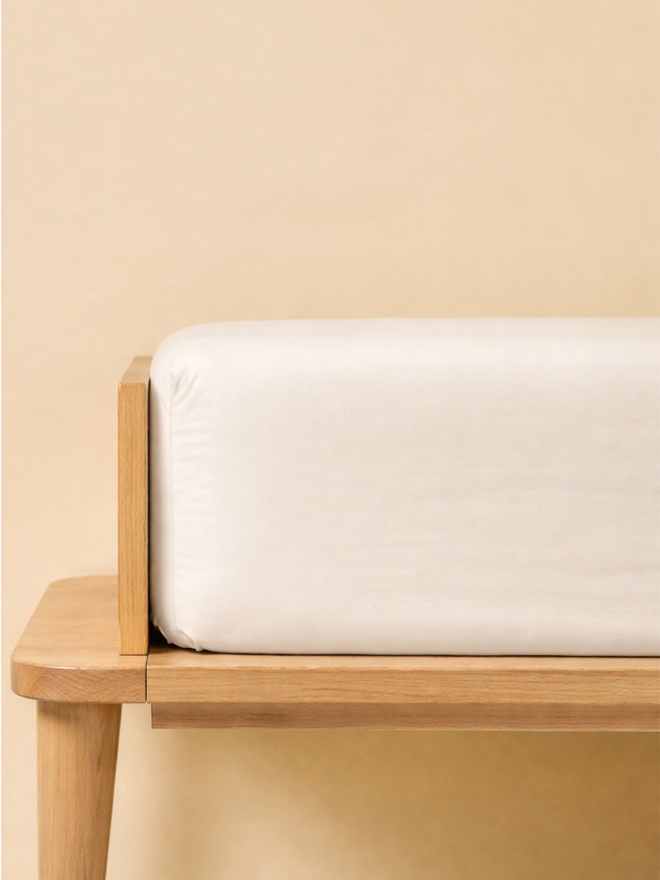 Drap-housse satin de coton uni