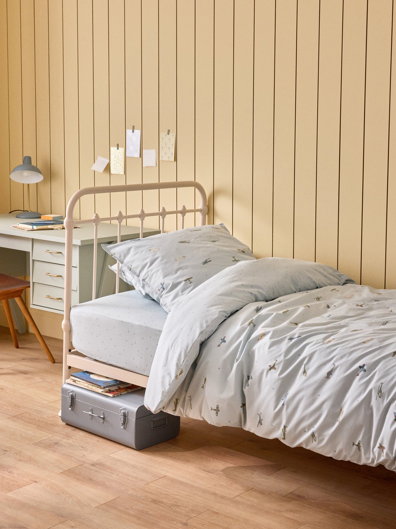 Housse de couette coton "Aviateur"