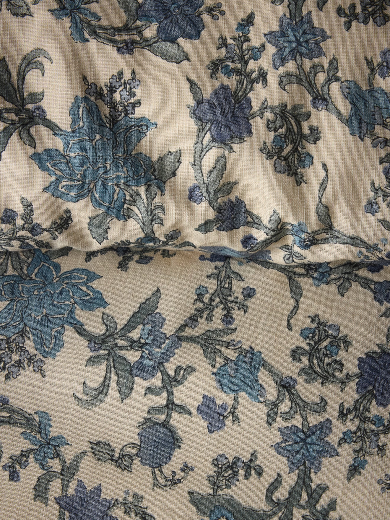 Housse de couette coton aspect lin "Aurore"