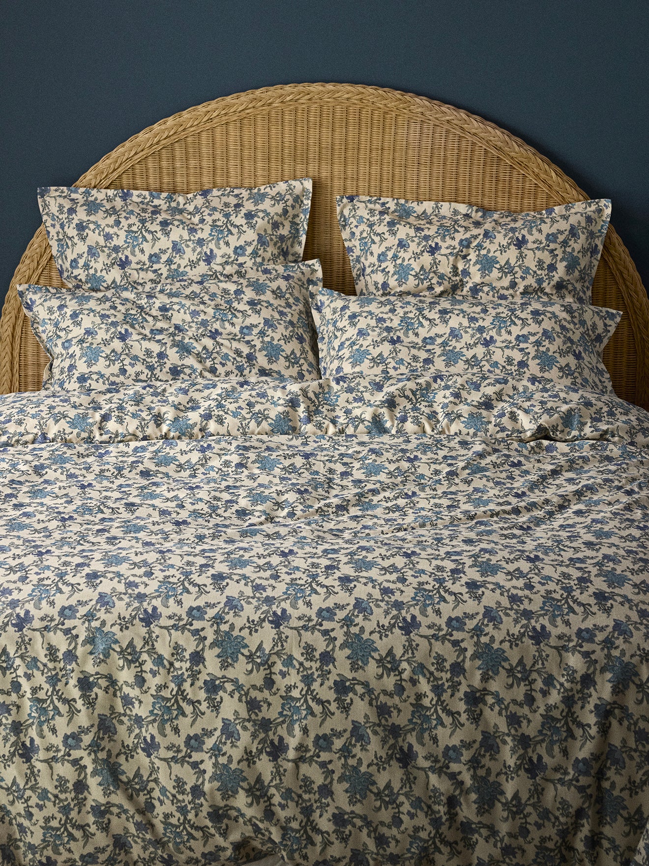 Housse de couette coton aspect lin "Aurore"