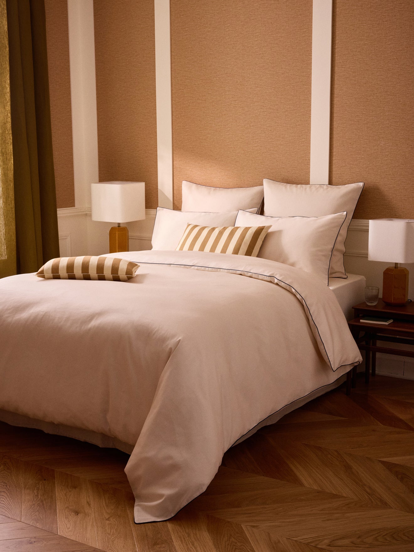 Housse de couette satin de coton "Madeleine"