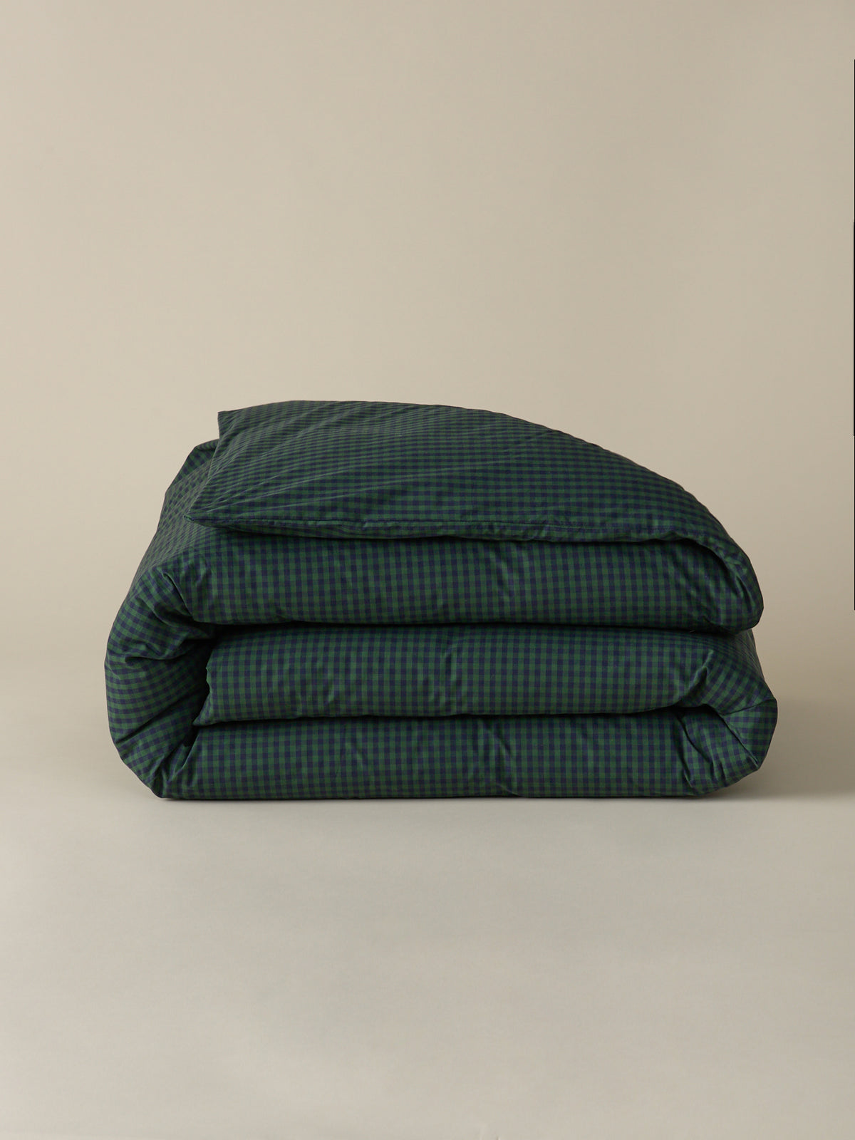 Housse de couette percale de coton "Vichy"