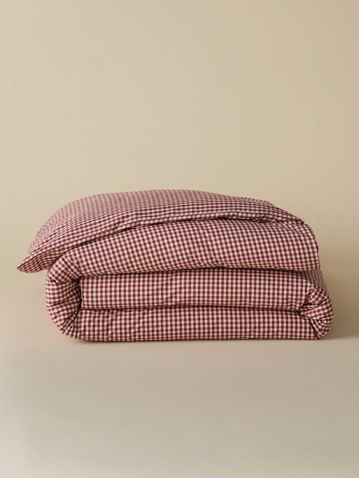 Housse de couette percale de coton "Vichy"