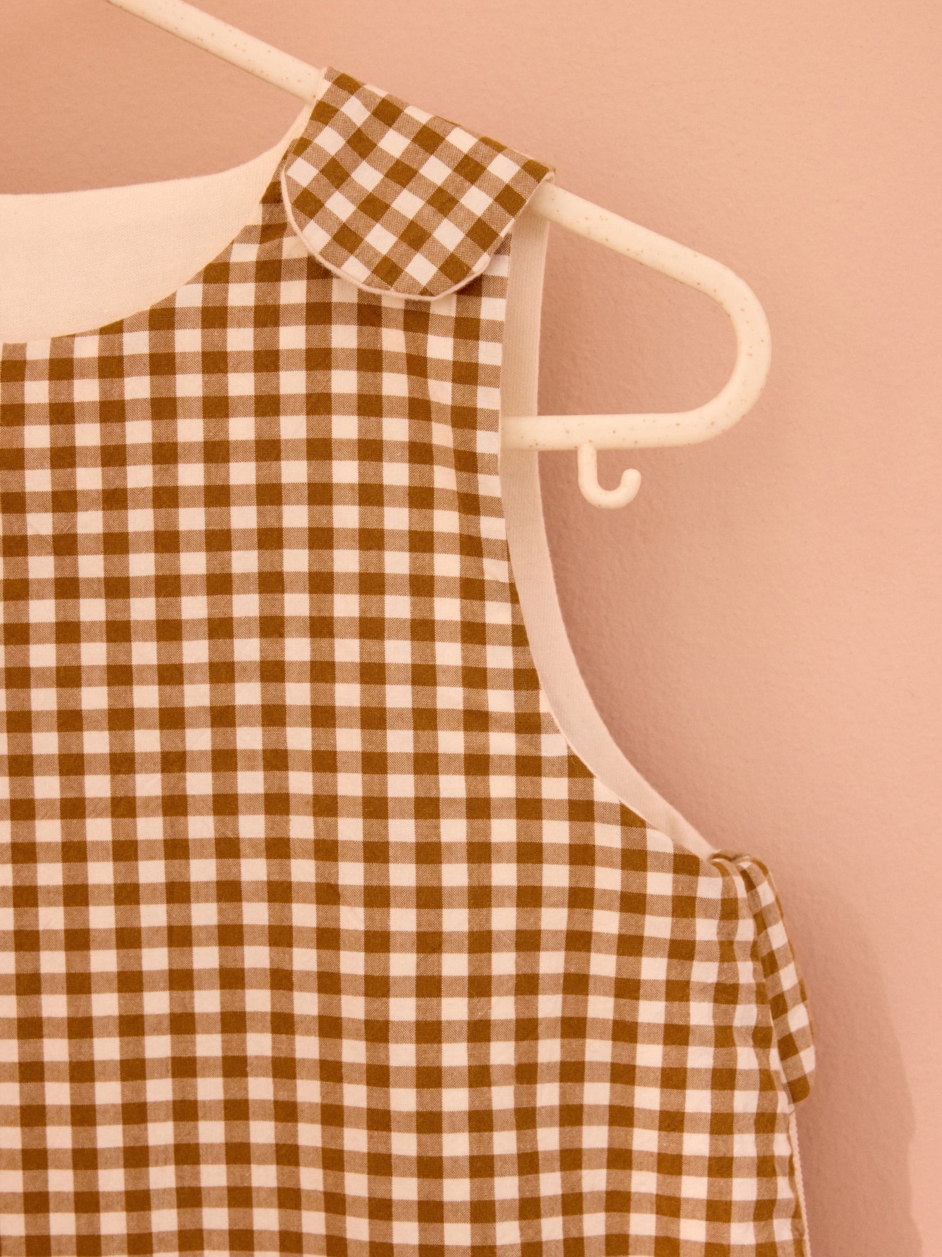Gigoteuse vichy en percale de coton - TOG 3