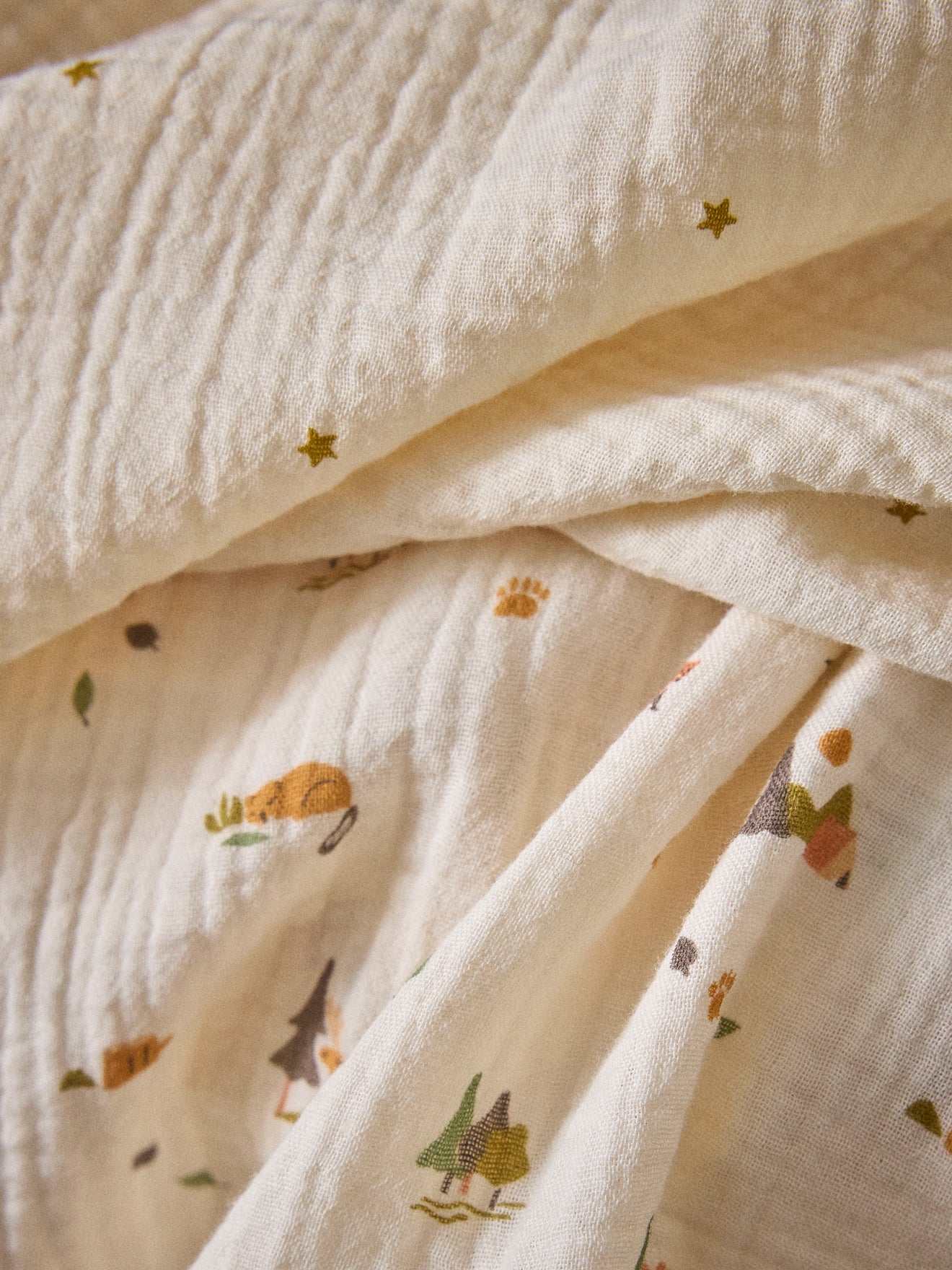 Lange gaze de coton biologique par lot de 2