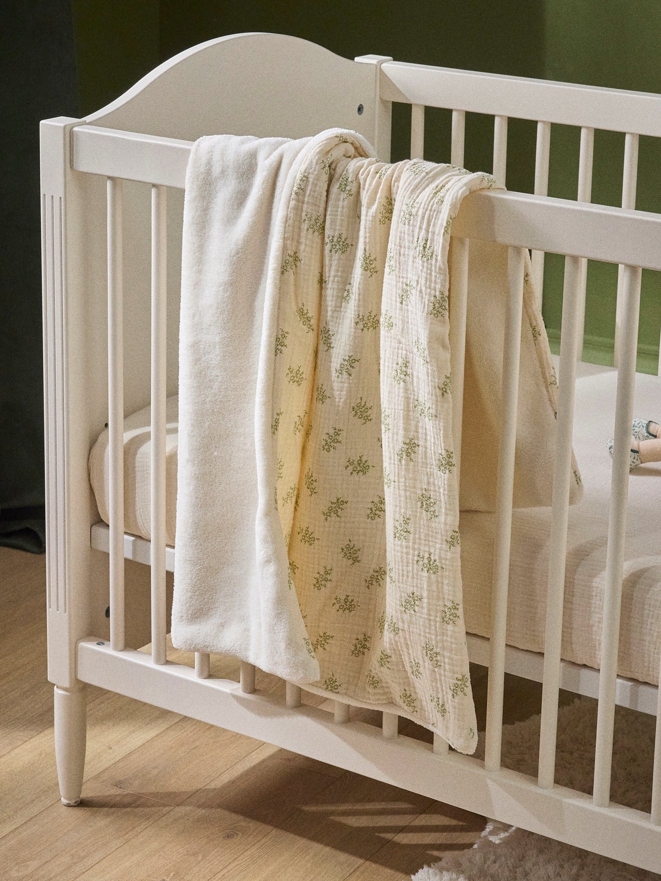 Plaid bébé gaze de coton et micro-polaire