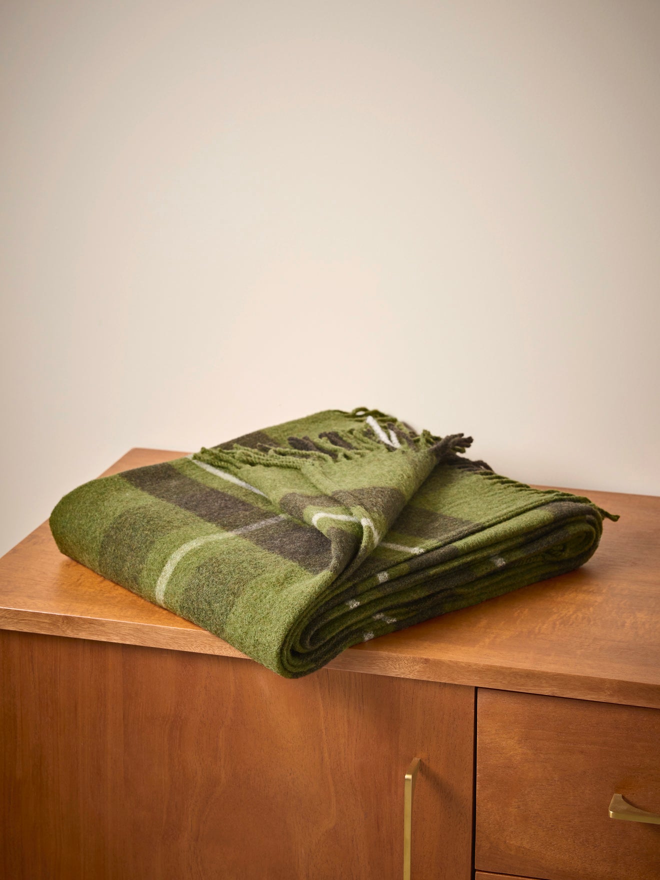 Plaid écossais laine majoritaire