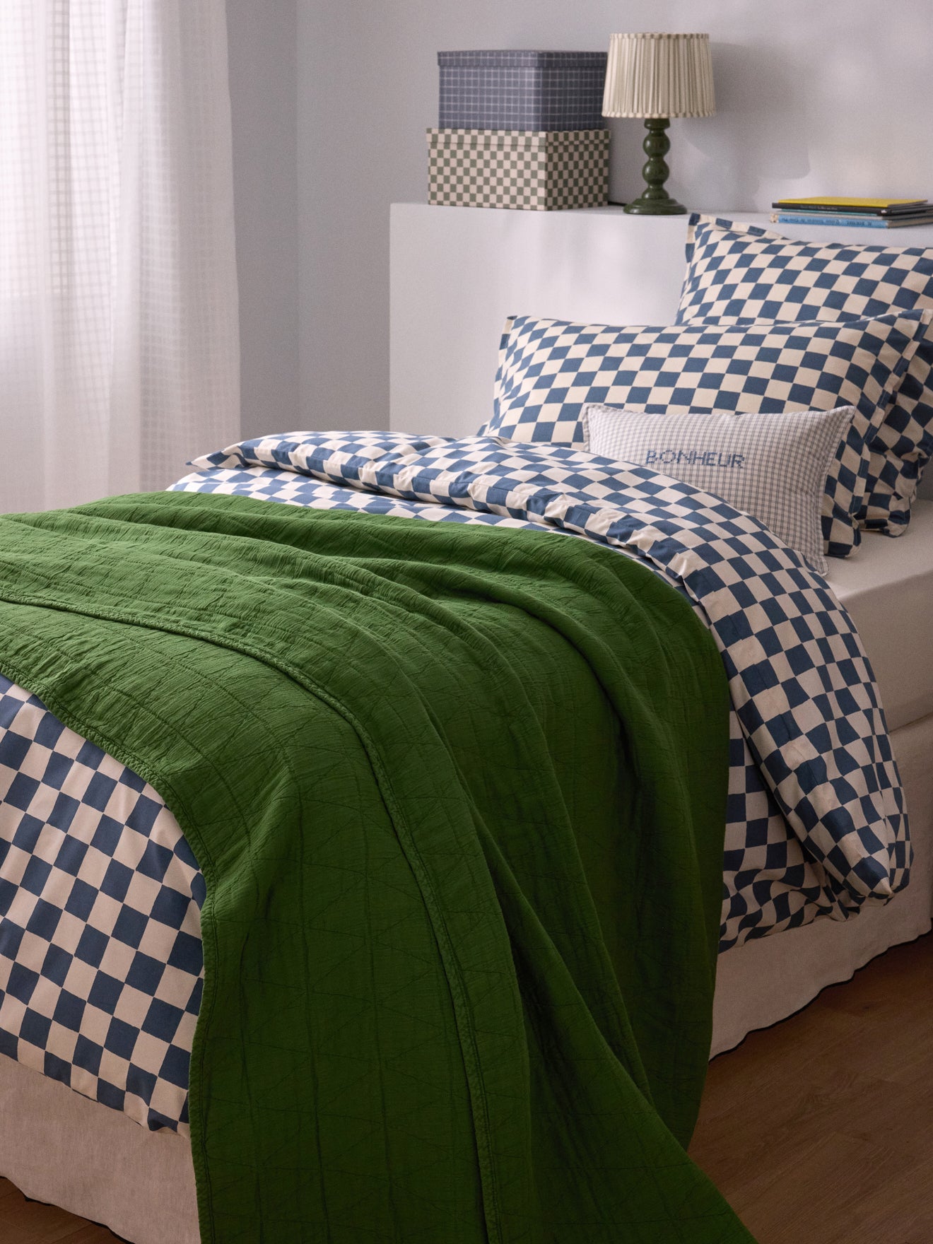 Couvre-lit coton piqué