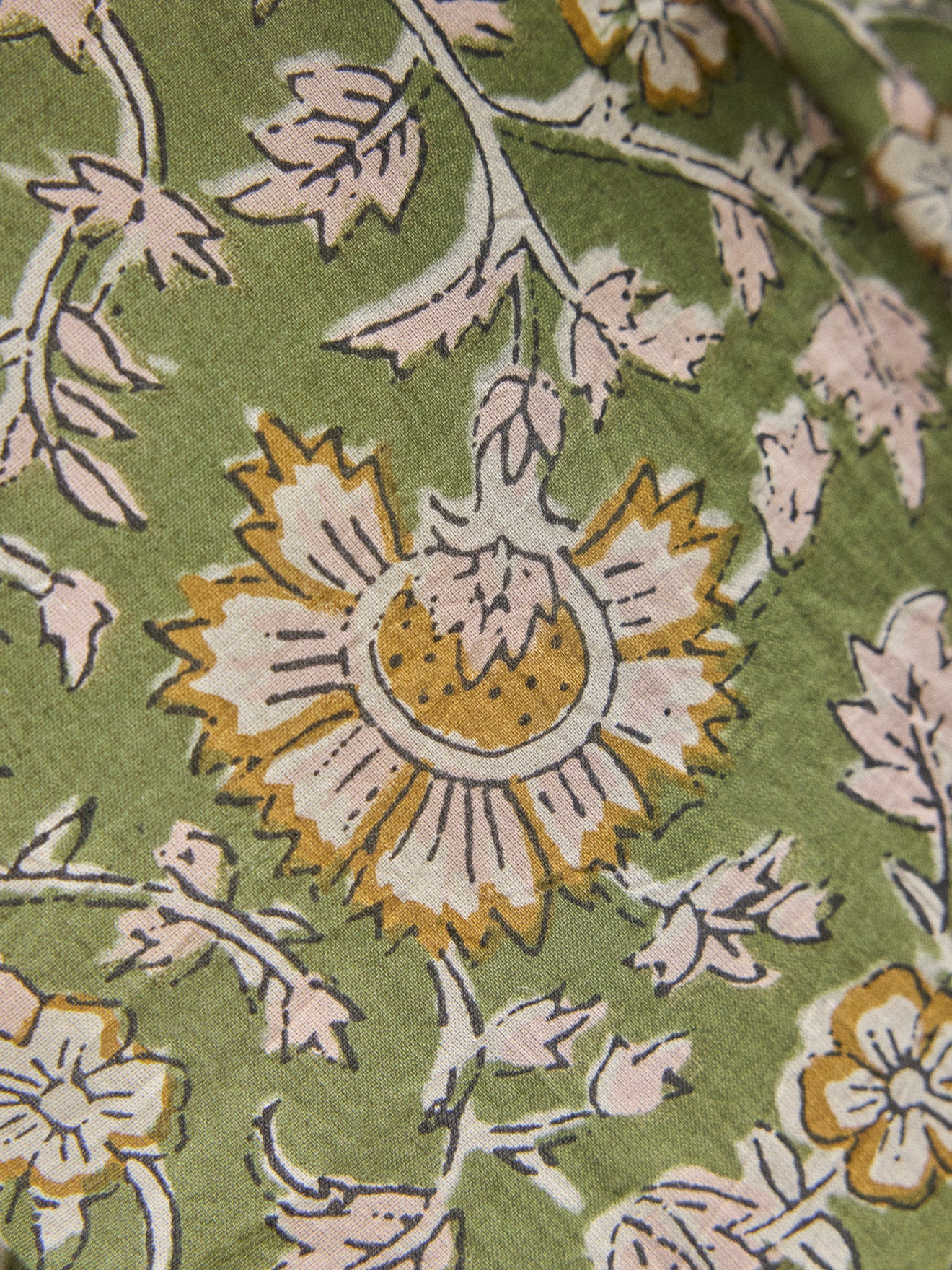 Boutis réversible tissu indien et rayures