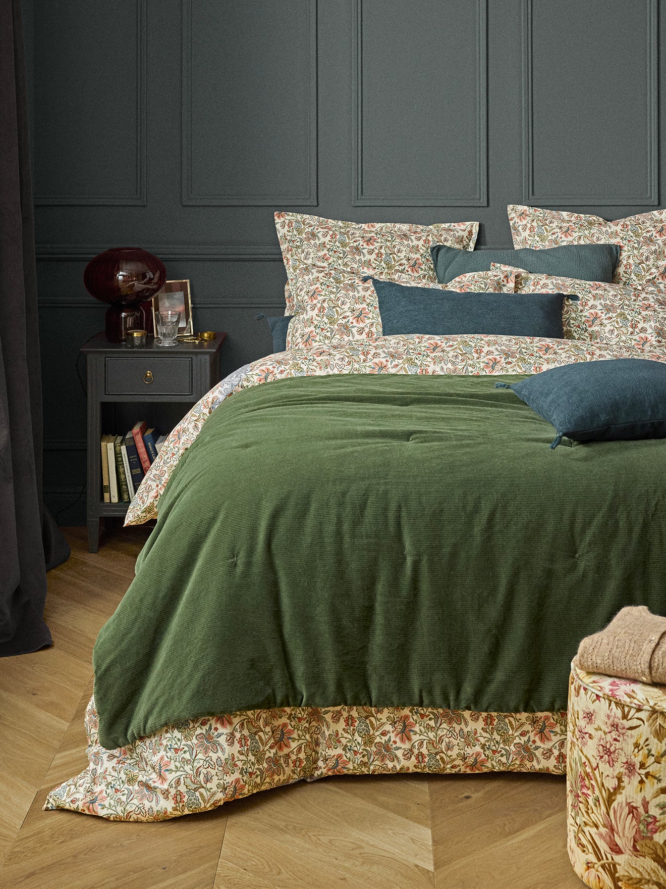 Boutis en velours côtelé