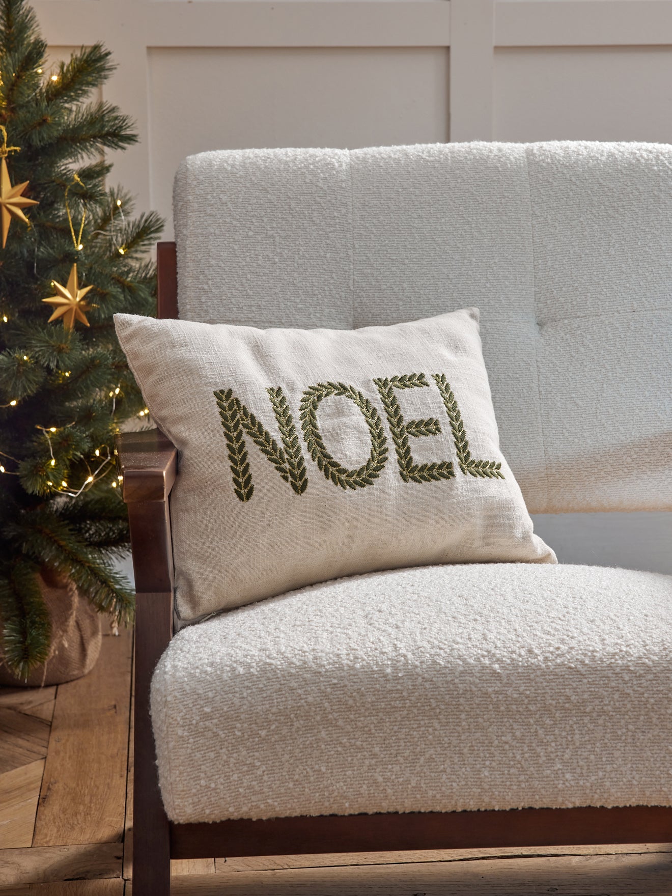 Housse de coussin Noël en coton