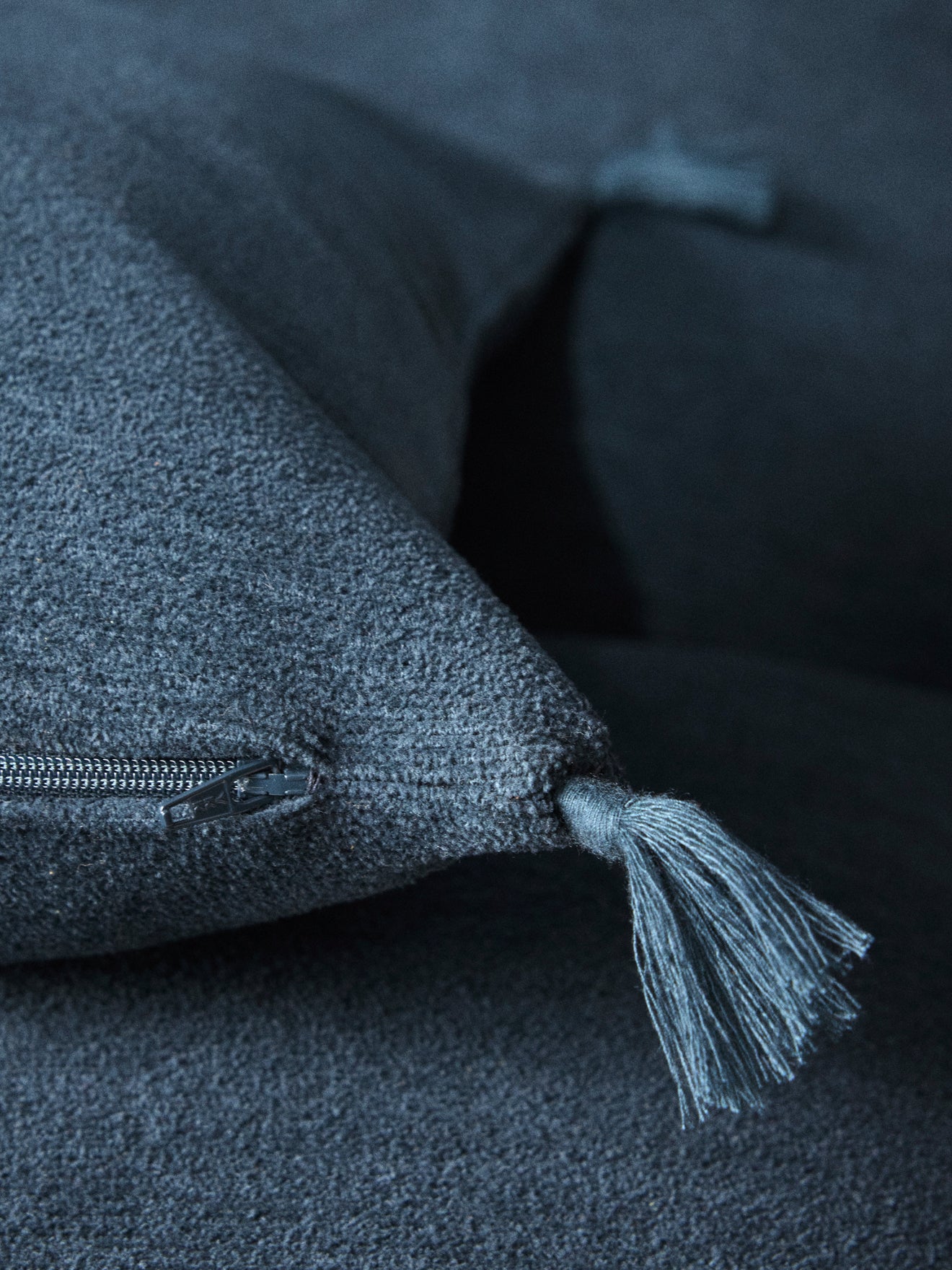 Housse de coussin en coton chenille