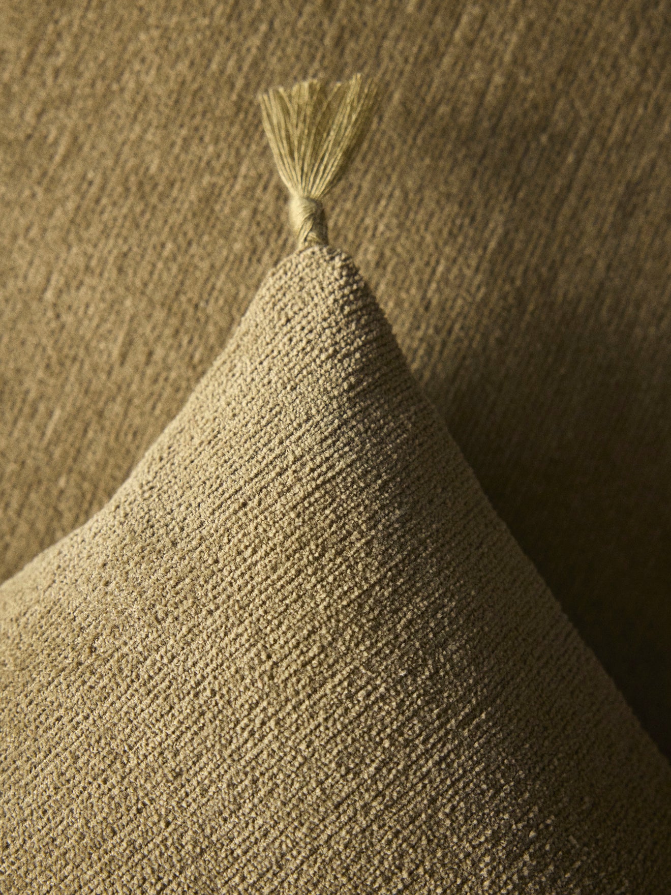 Housse de coussin en coton chenille