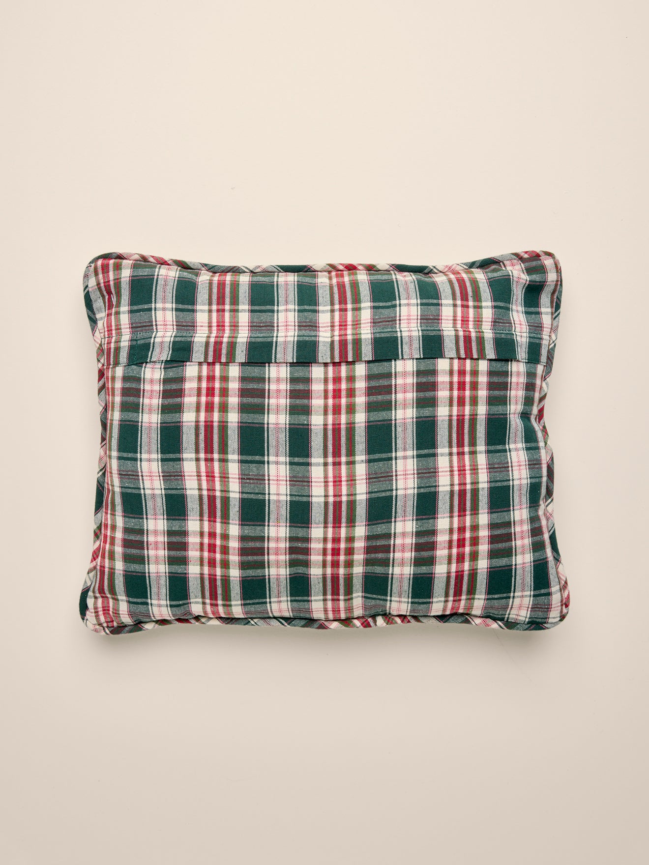 Housse de coussin en tartan - Collection Noël