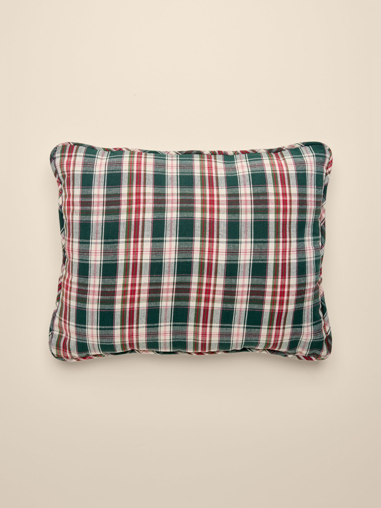 Housse de coussin en tartan - Collection Noël