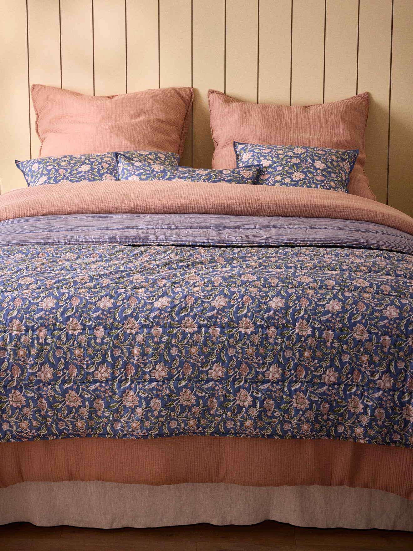 Housse de coussin imprimé indien Bella