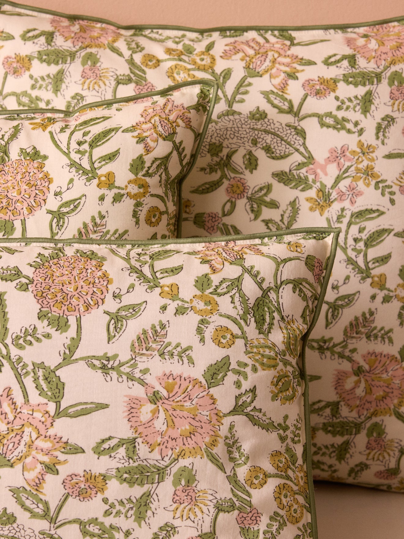 Housse de coussin imprimé indien