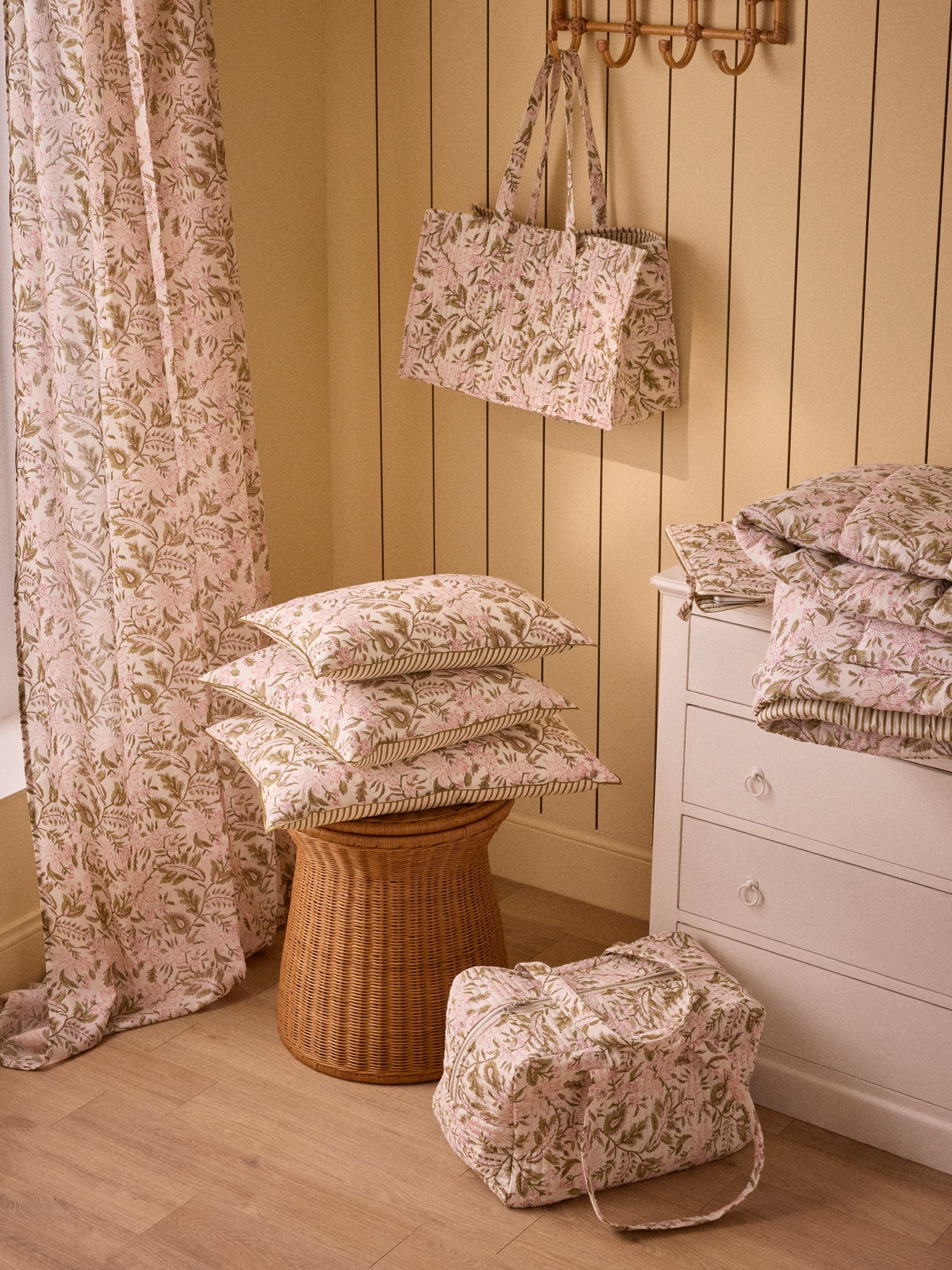 Housse de coussin imprimé indien