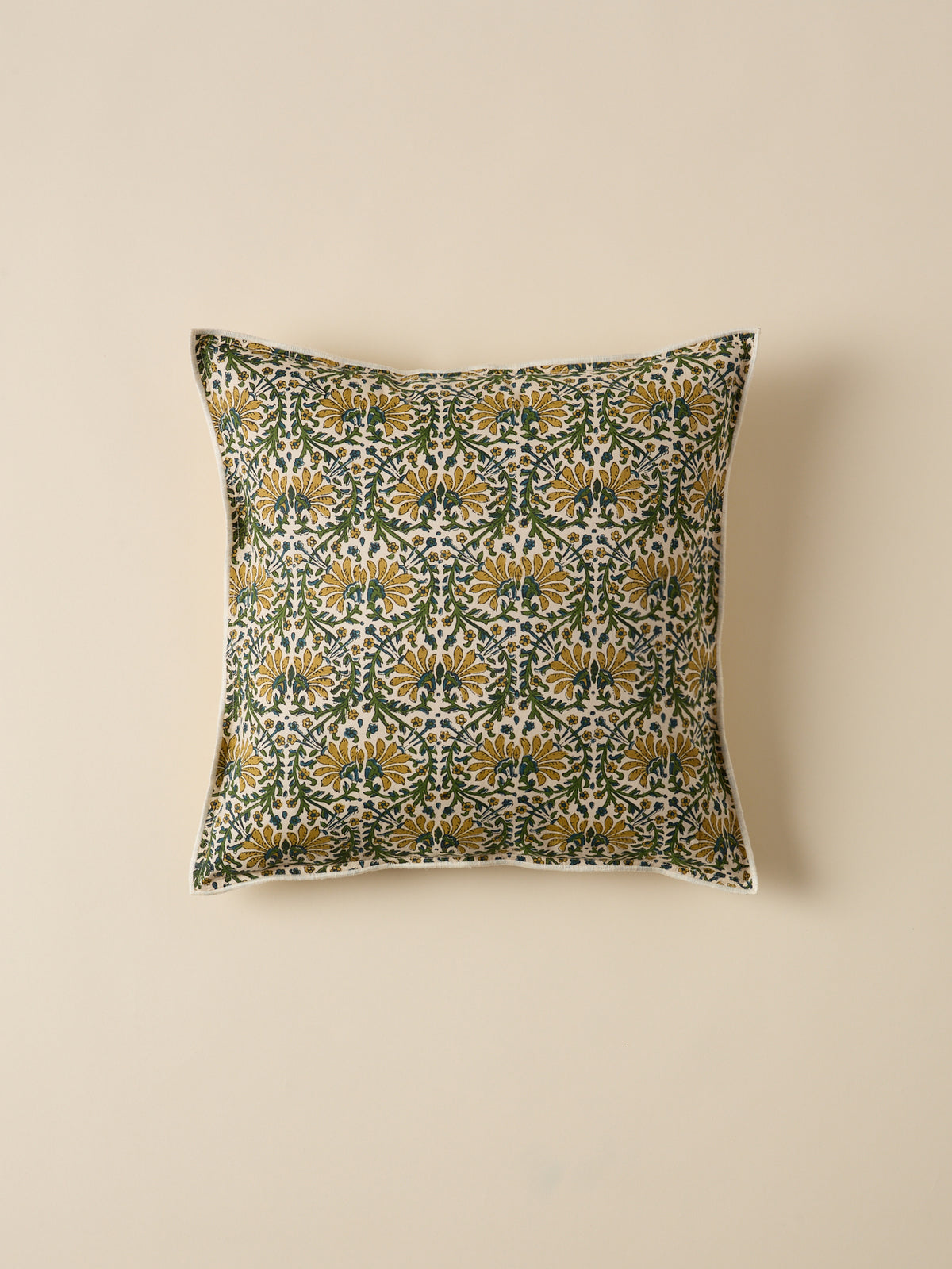 Housse de coussin imprimé indien