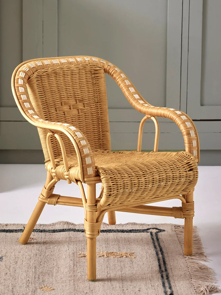 Fauteuil enfant en rotin Marceau