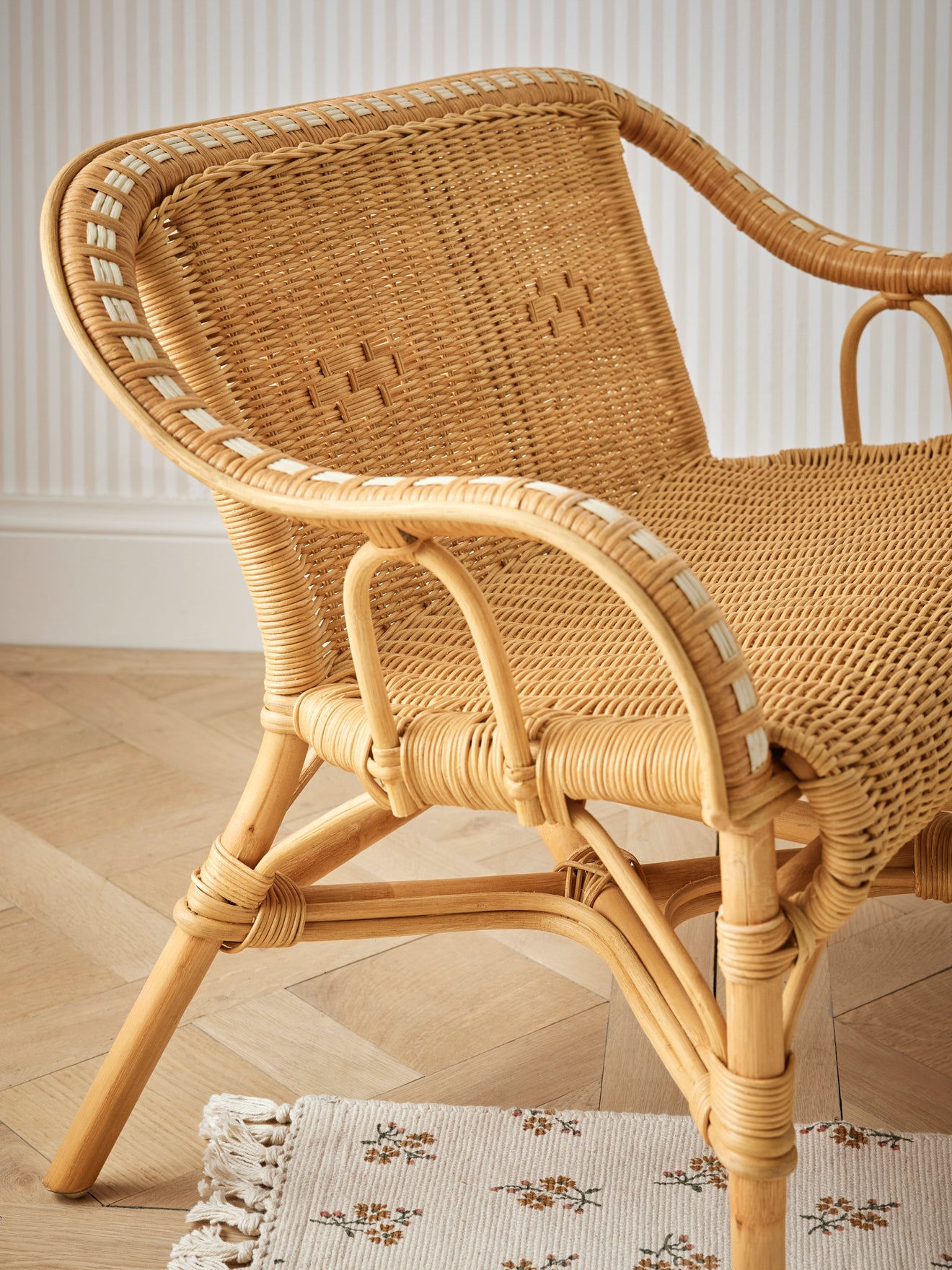 Banquette enfant en rotin Marceau