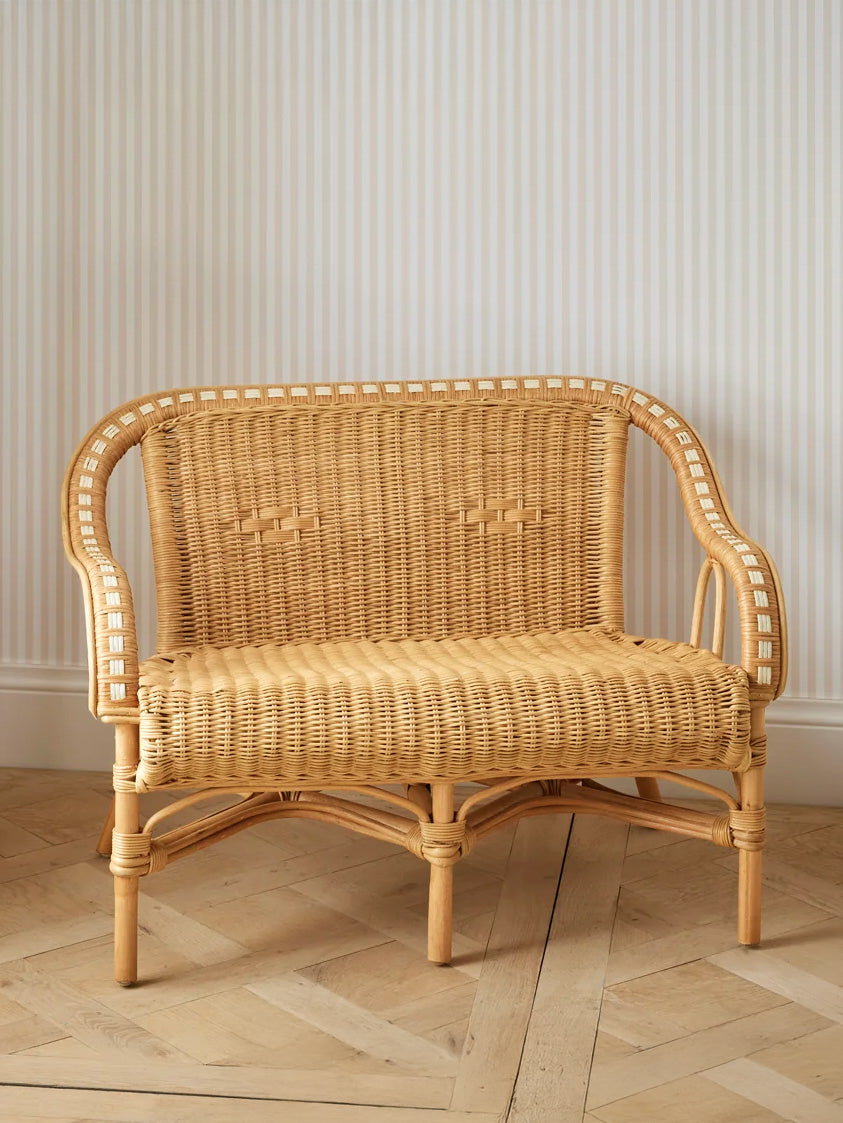 Banquette enfant en rotin Marceau