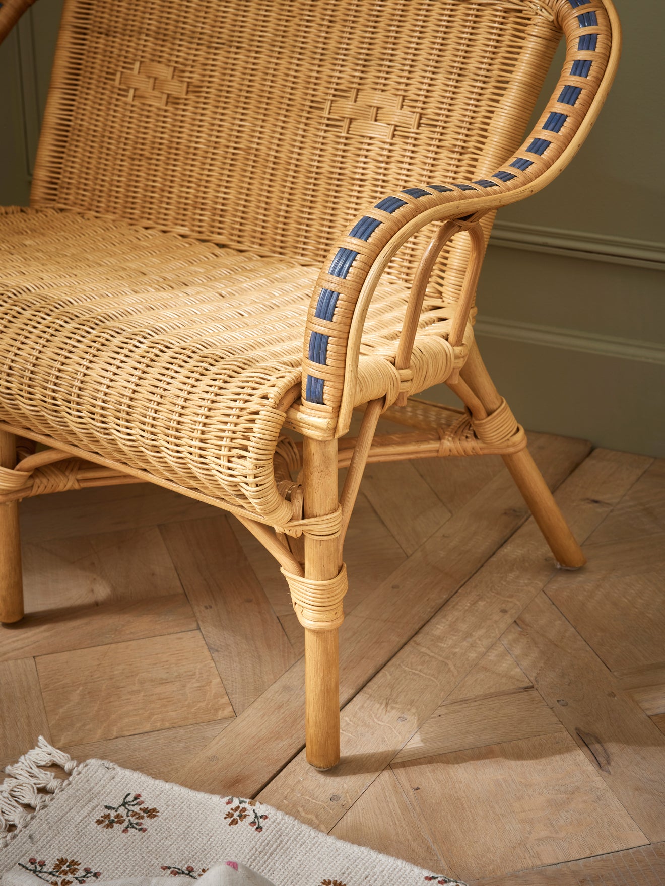 Banquette enfant en rotin Marceau