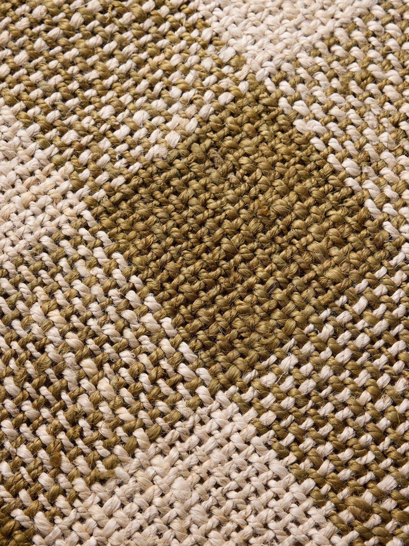 Tapis vichy en jute "Axel" - petit modèle