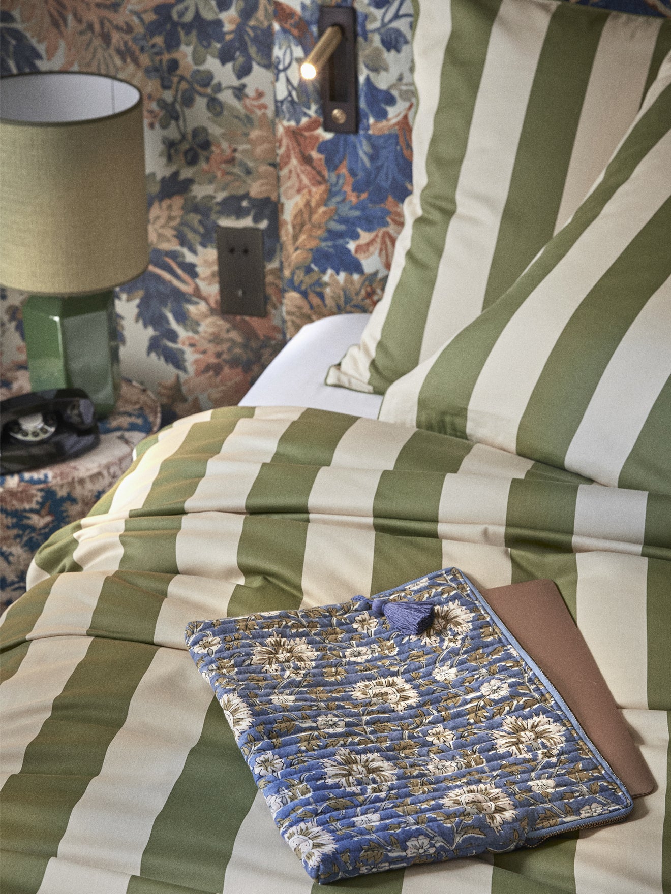 Pochette ordinateur en tissu indien