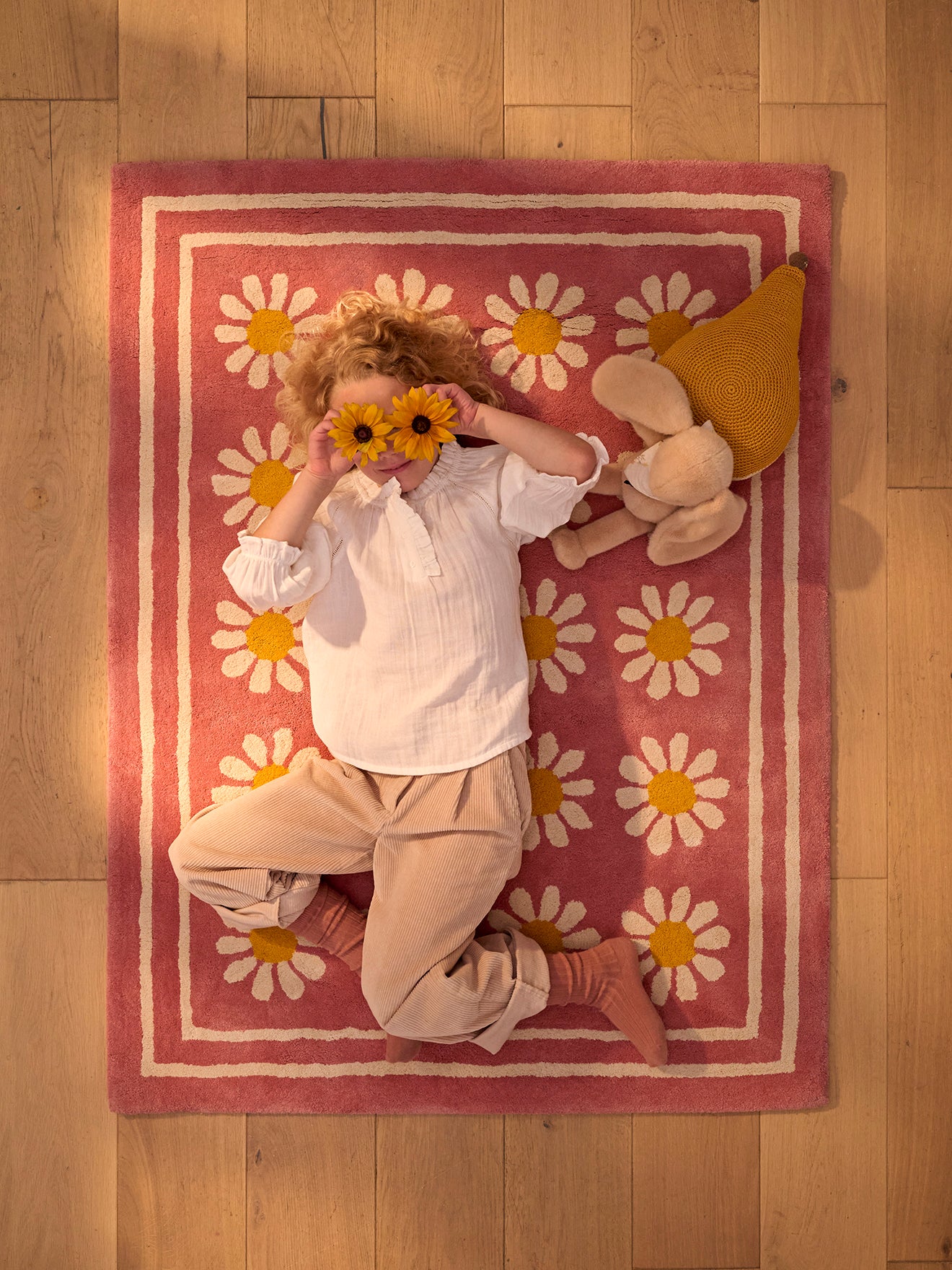 Tapis Marguerite Bleuu Studio X Cyrillus