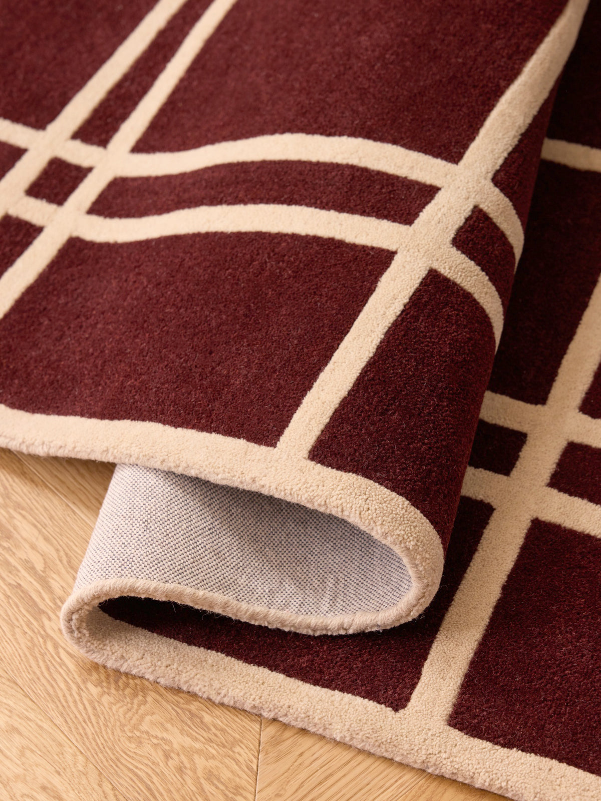 Tapis carreaux Ninon - Grand modèle