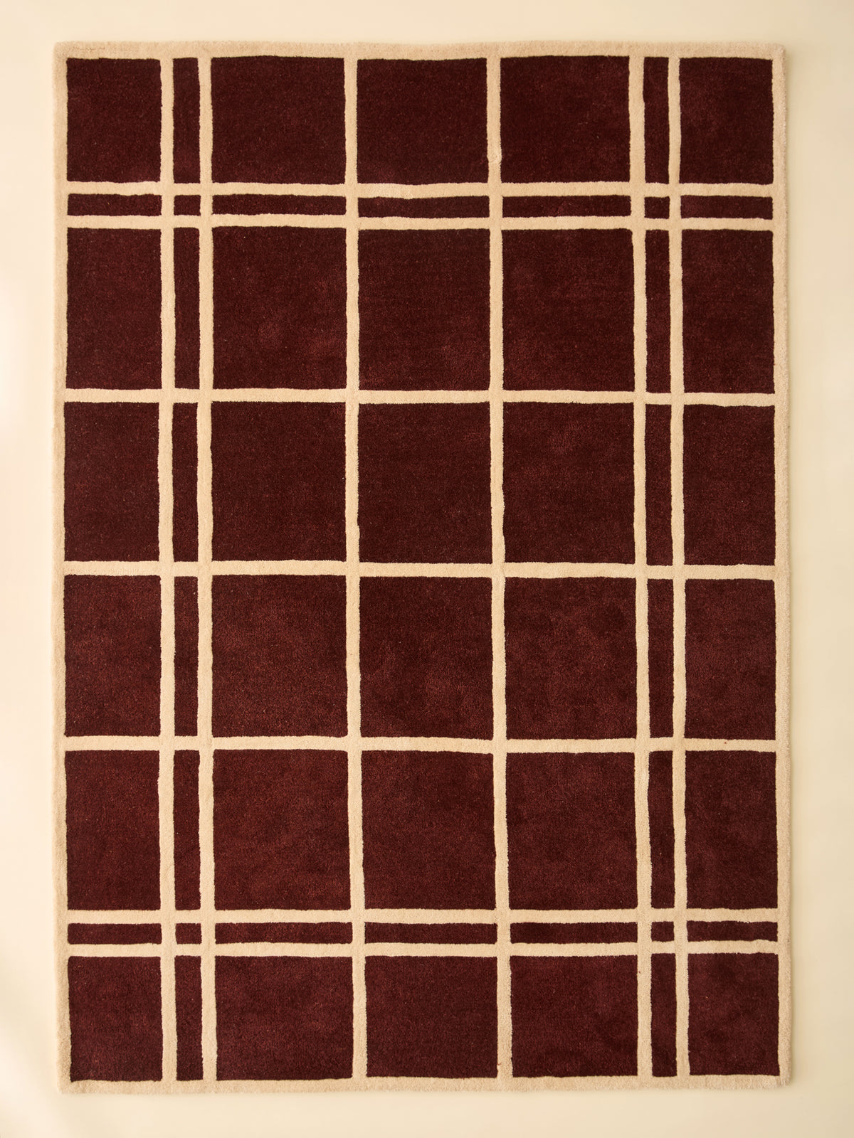 Tapis carreaux Ninon - Grand modèle