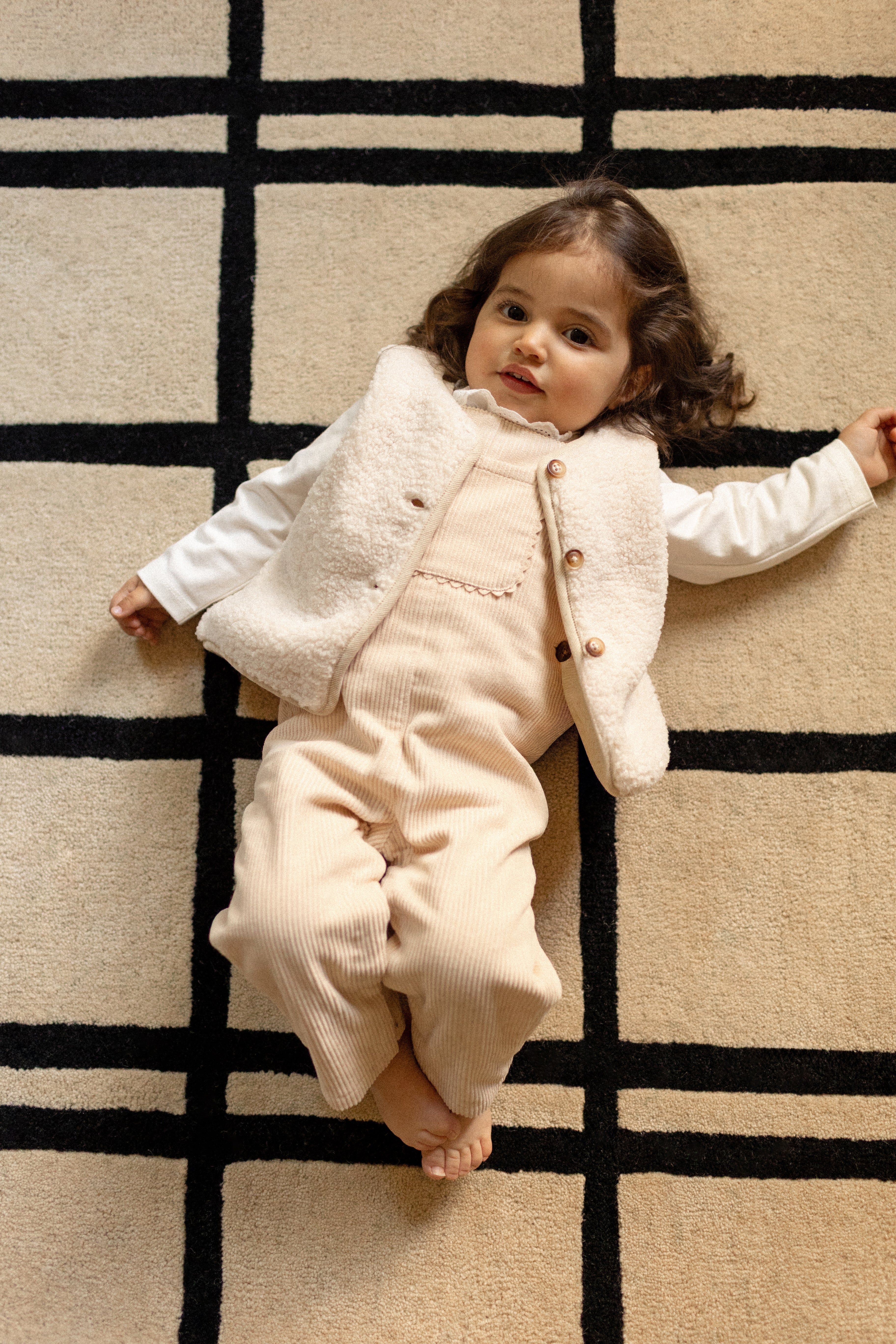 Tapis carreaux Ninon - Grand modèle
