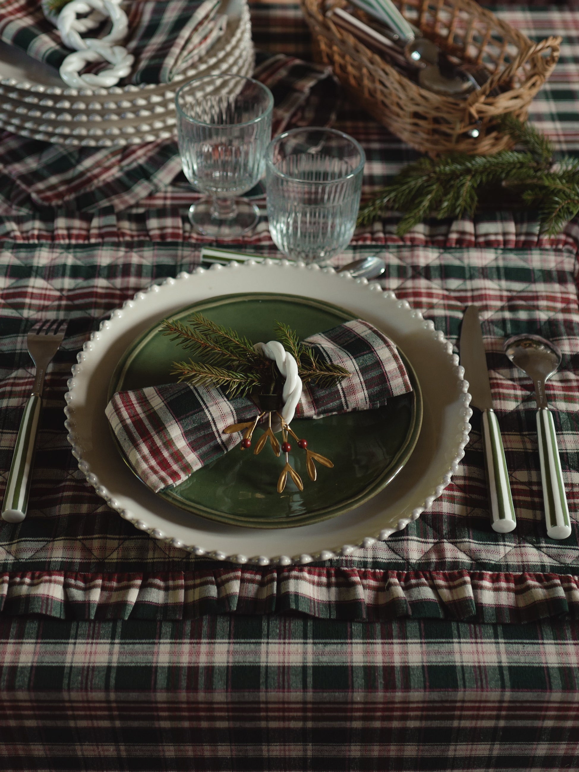 Assiette plate "Perle" par lot de 6 - Collection Costa Nova