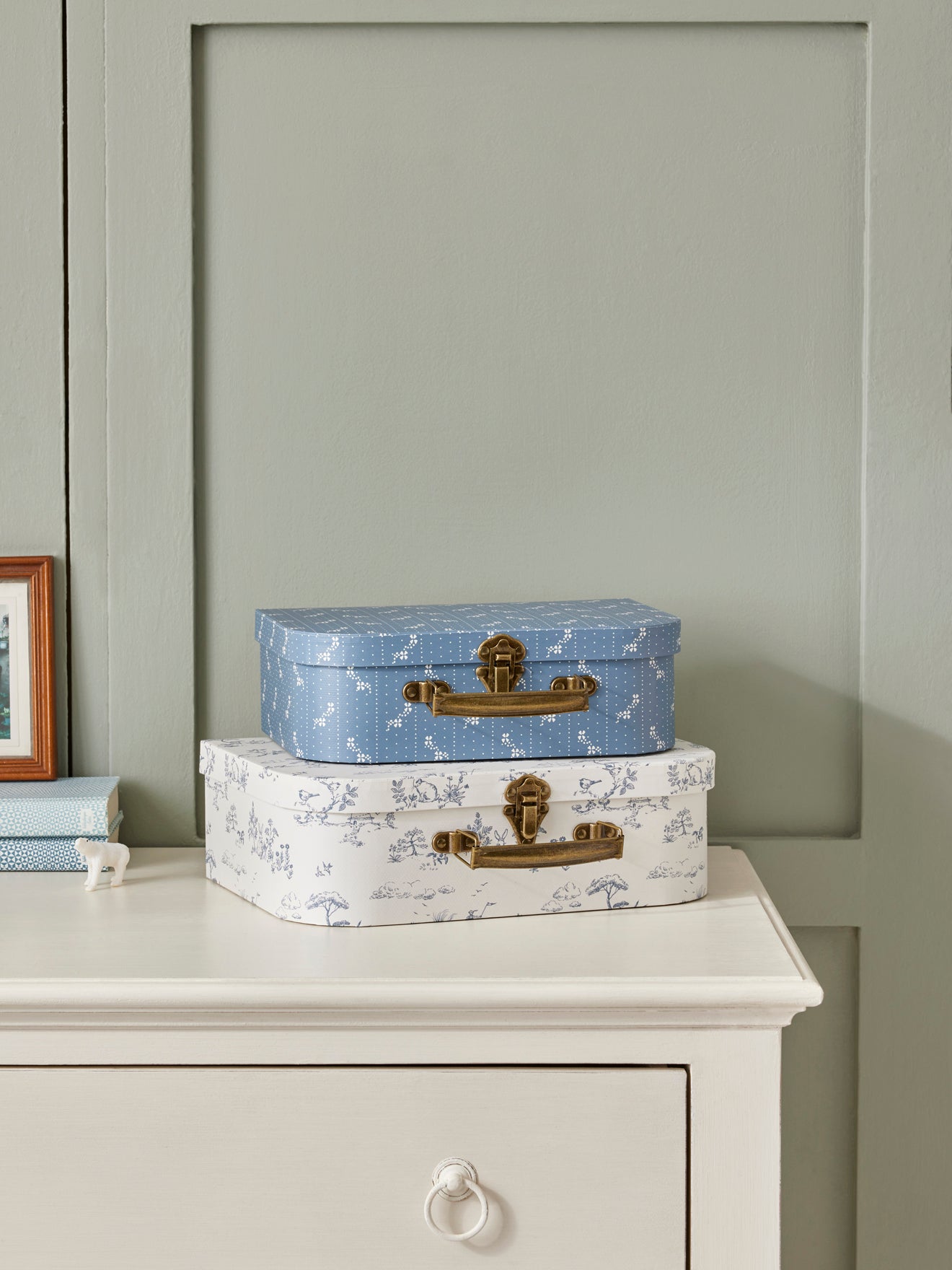 Valisette "Esprit Jouy" par lot de 2