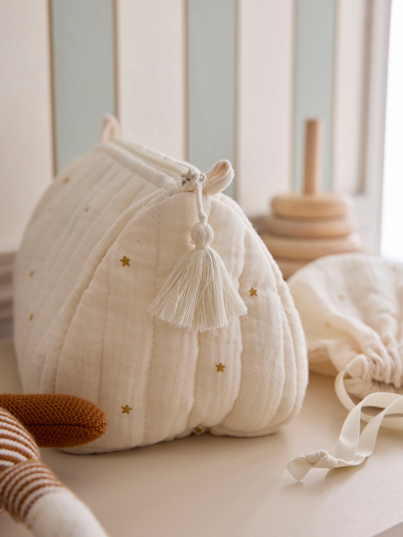 Trousse de toilette en gaze de coton