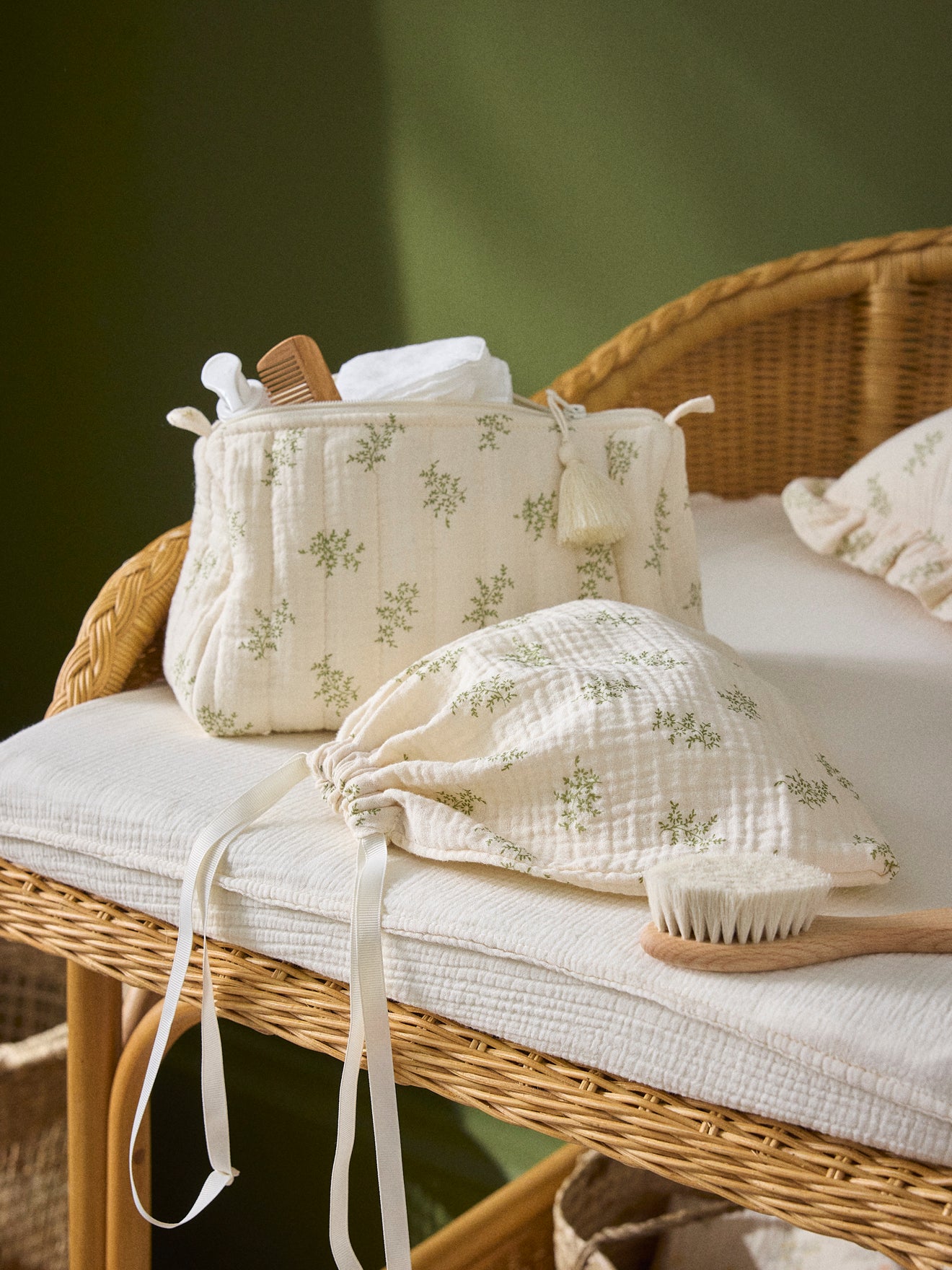 Trousse de toilette en gaze de coton