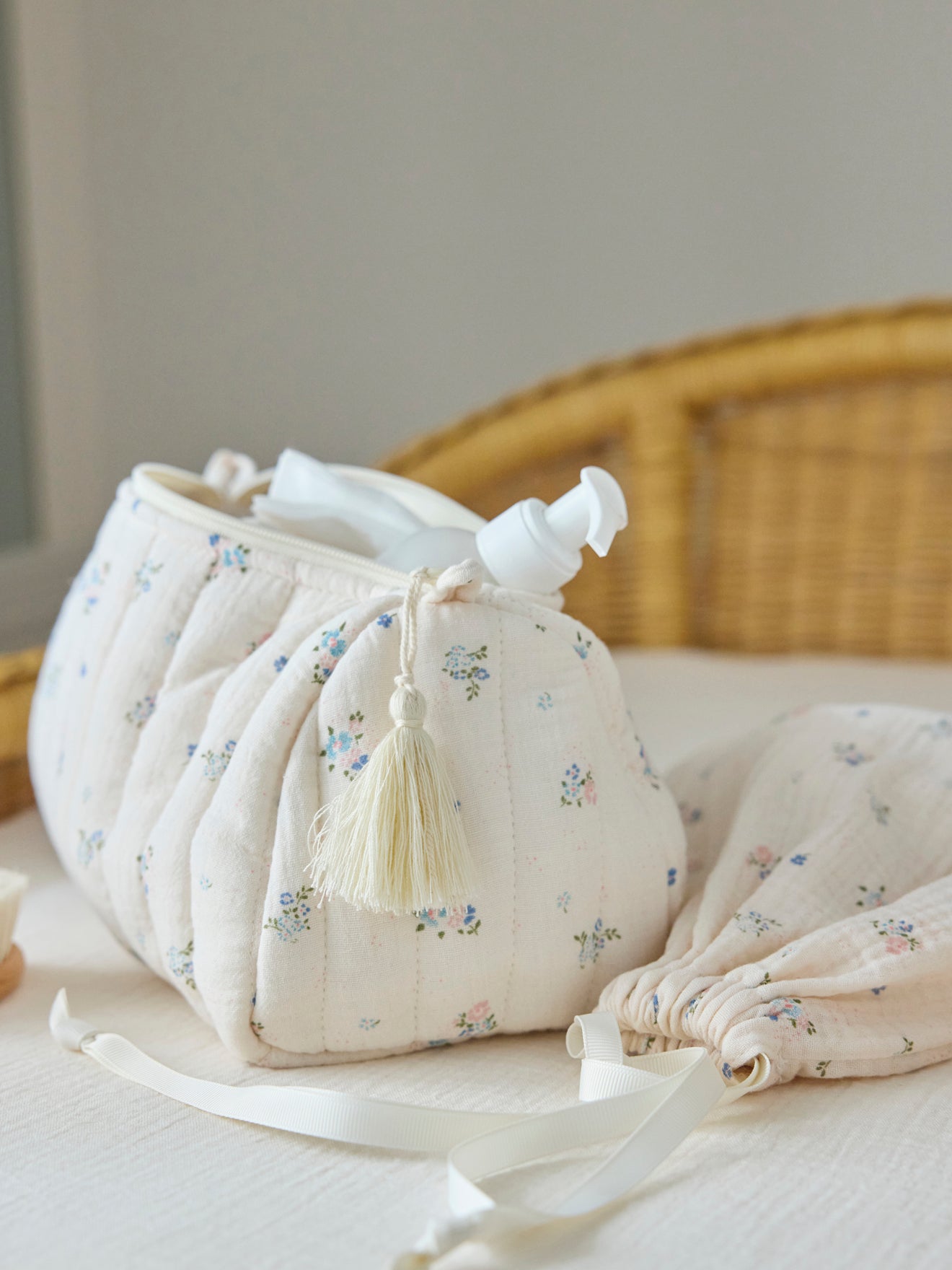 Trousse de toilette en gaze de coton