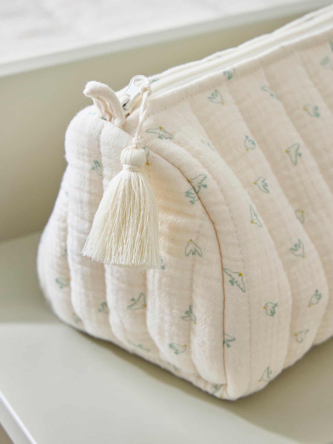 Trousse de toilette en gaze de coton