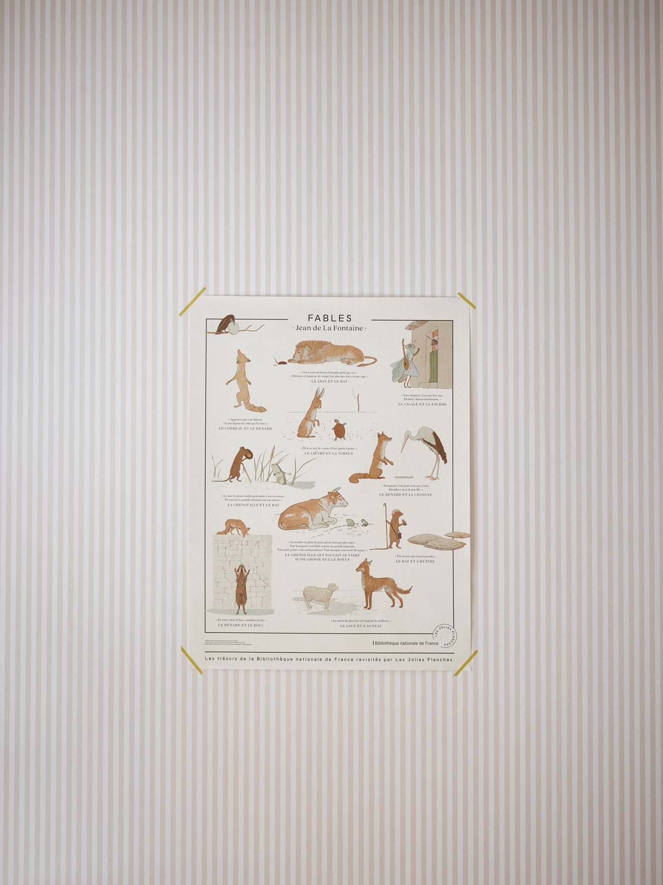 Affiche Fables - Collection Les Jolies Planches