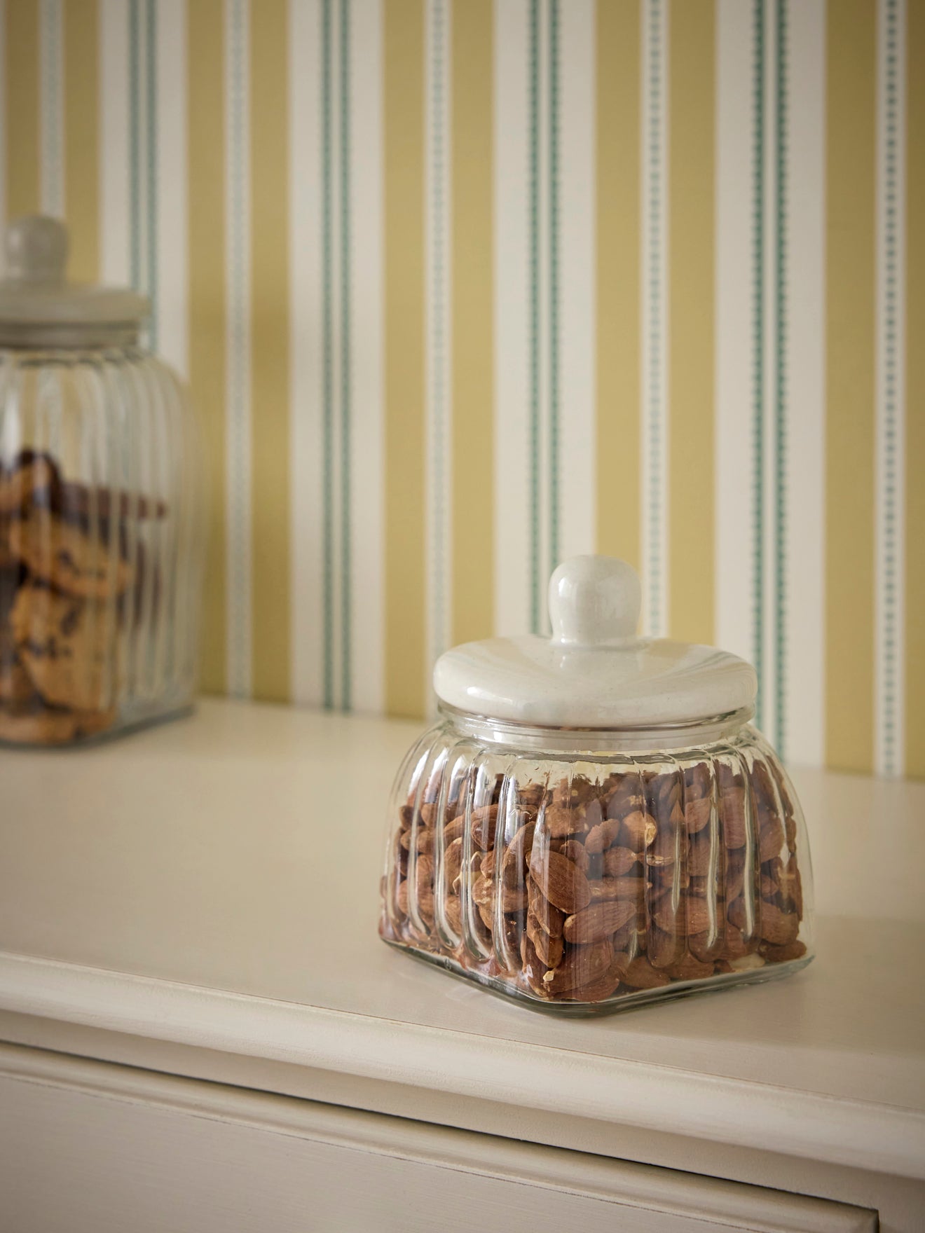 Bonbonnière en verre et céramique - petit modèle