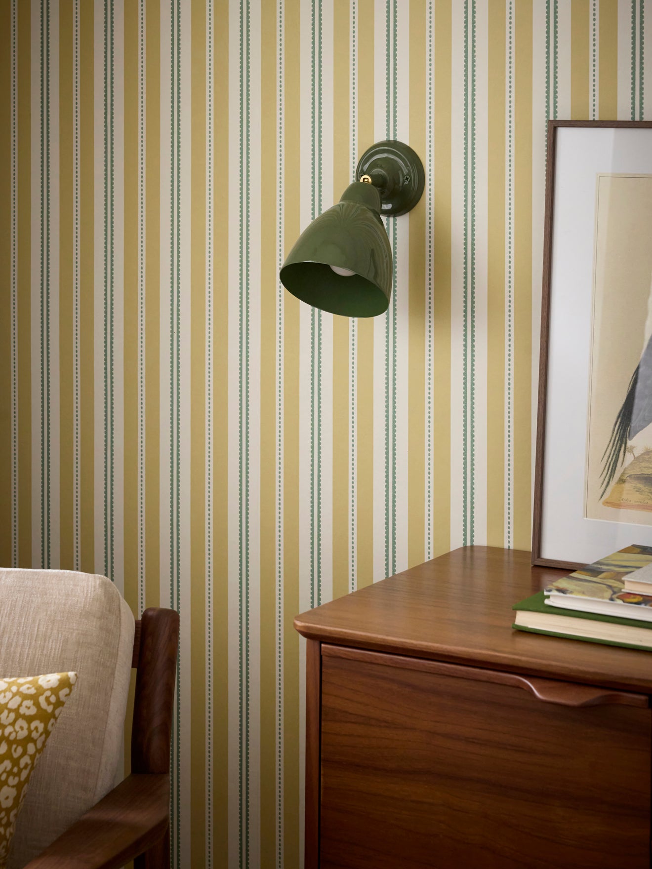 Applique murale Auguste en métal émaillé