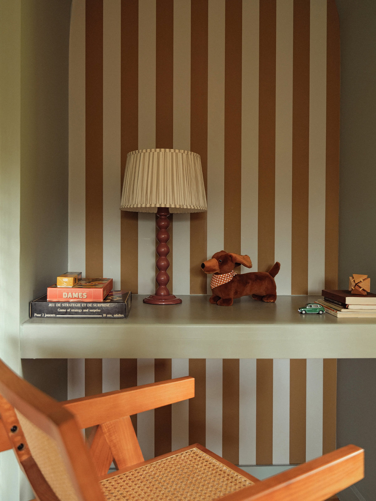 Pied de lampe en bois Bertille - Moyen Modèle