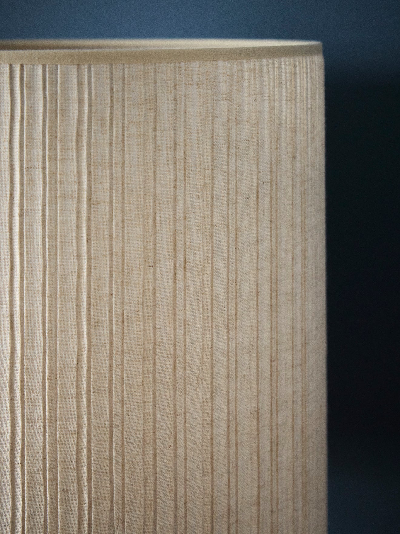 Abat-jour plissé en lin - grand modèle Victoire