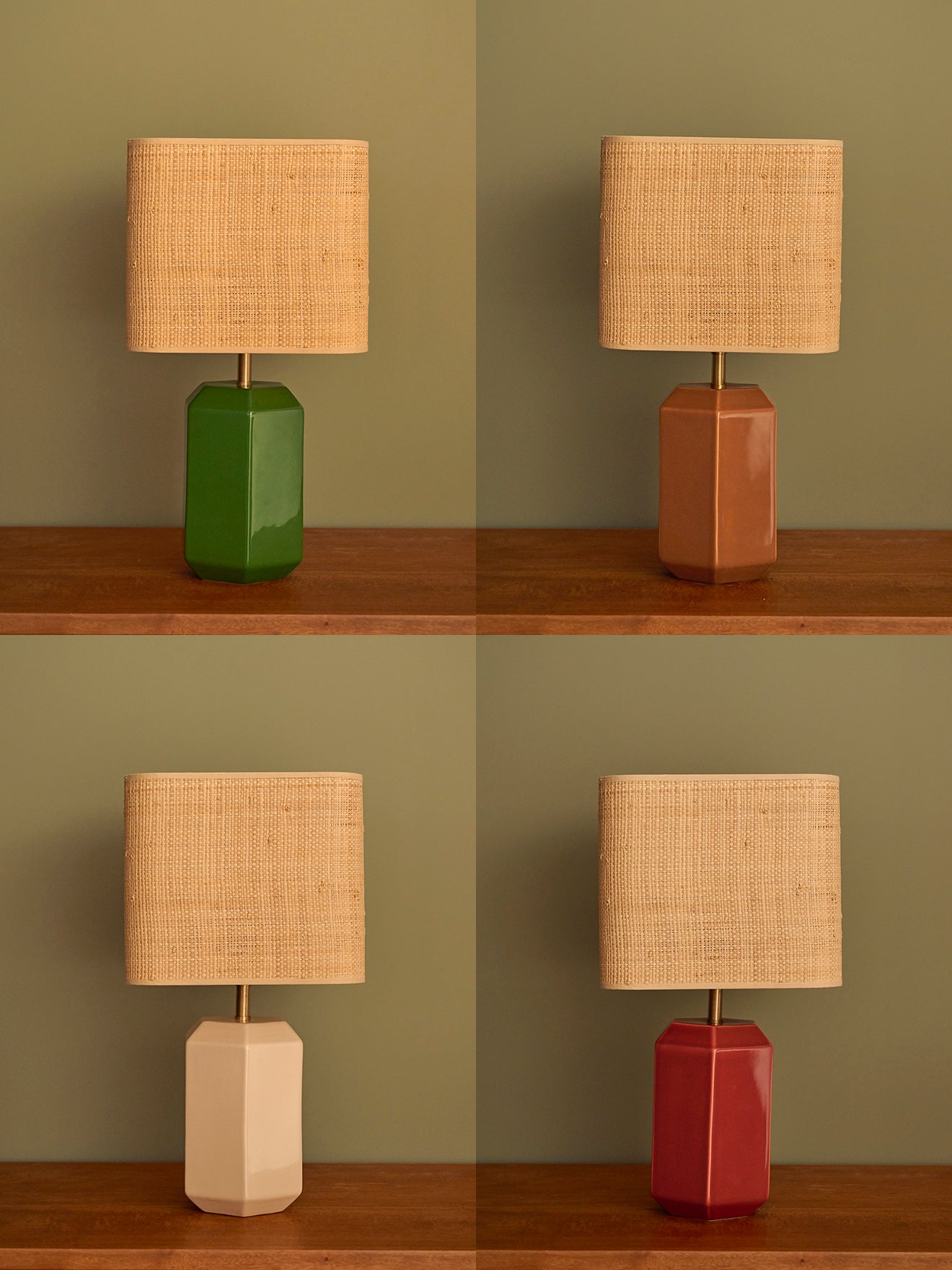 Abat-jour en raphia - petit modèle Victoire