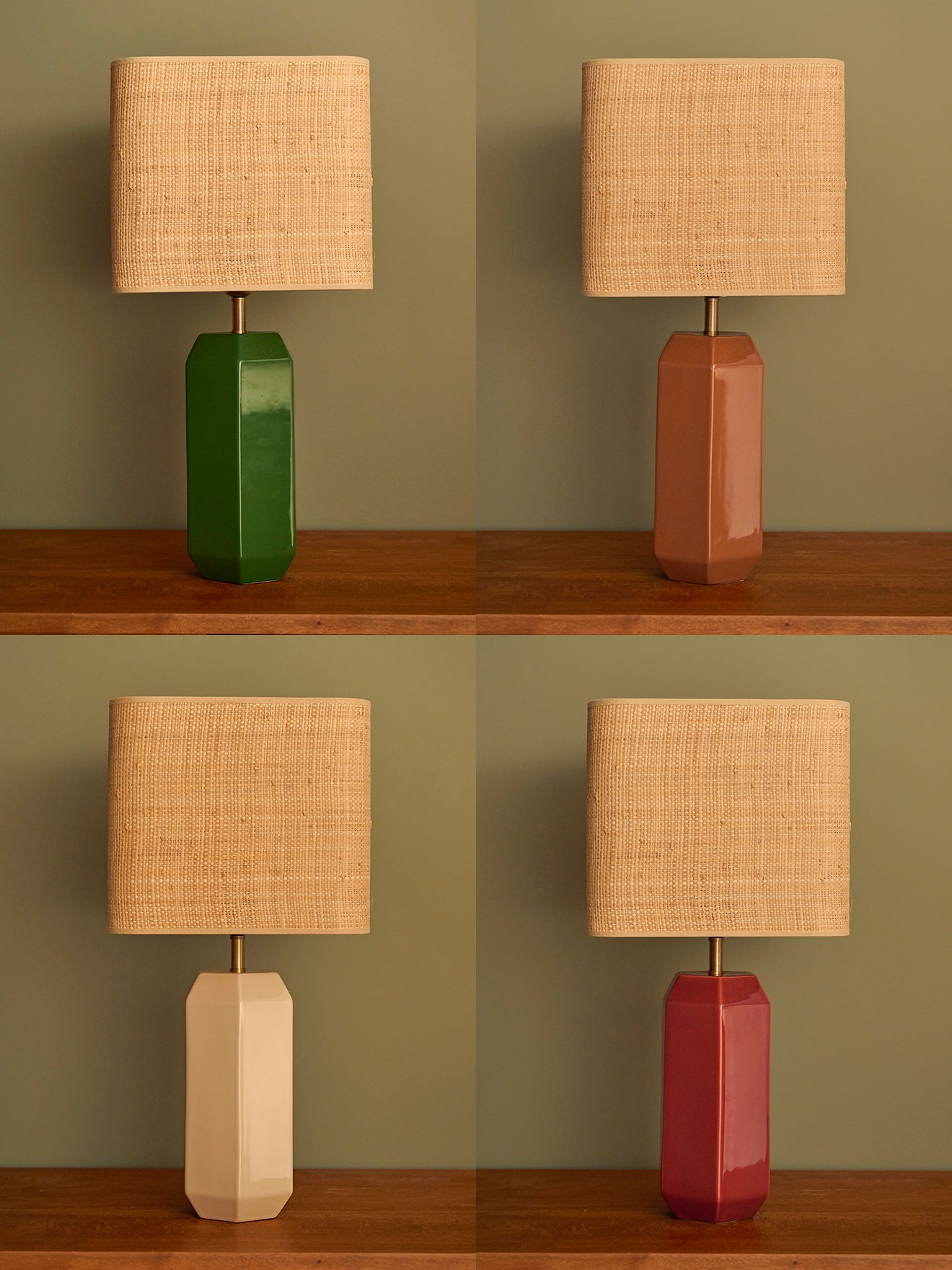 Abat-jour en raphia - grand modèle Victoire